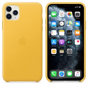 Apple Leder-Case Meyer Lemon für das iPhone 11 Pro Max