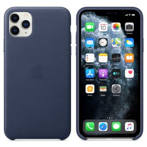 Apple Leder-Case Midnight Blue für das iPhone 11 Pro Max