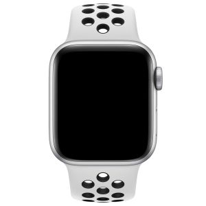 Apple Nike Sport Band Apple Watch Series 1-9 / SE - 38/40/41 mm - Pure Platinum / Black