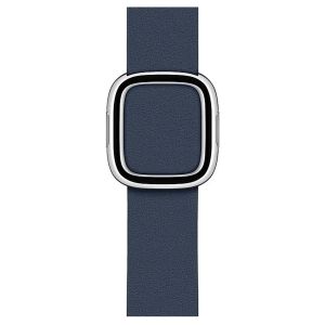 Apple Leather Band Modern Buckle für die Apple Watch Series 1-9 / SE - 38/40/41 mm - Größe S - Deep Sea