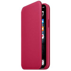 Apple Leather Folio Klapphülle für iPhone 11 Pro - Raspberry