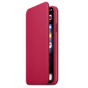 Apple Leather Folio Klapphülle iPhone 11 Pro Max - Raspberry