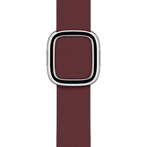 Apple Leather Band Modern Buckle für die Apple Watch Series 1-9 / SE - 38/40/41 mm - Größe M - Garnet