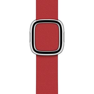 Apple Leather Band Modern Buckle für die Apple Watch Series 1-9 / SE - 38/40/41 mm - Größe L - Scarlet