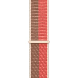 Apple Sport Loop Band für die Apple Watch Series 1-9 / SE - 38/40/41 mm - Pink Pomelo/Tan