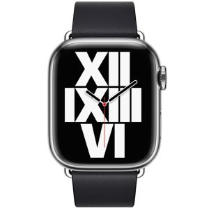 Apple Leather Band Modern Buckle für die Apple Watch Series 1-9 / SE - 38/40/41 mm - Größe M - Midnight