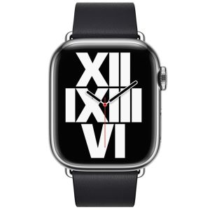 Apple Leather Band Modern Buckle für die Apple Watch Series 1-9 / SE - 38/40/41 mm - Größe L - Midnight