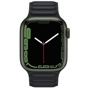 Apple Leather Link für die Apple Watch Series 1-9 / SE - 38/40/41 mm - Größe S/M - Midnight