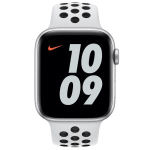 Apple Nike Sport Band für Apple Watch Series 1-9 / SE - 38/40/41 mm - Pure Platinum/Black