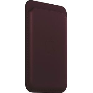 Apple Leather Wallet MagSafe (Apple Wallet 1st generation) - Dark Cherry