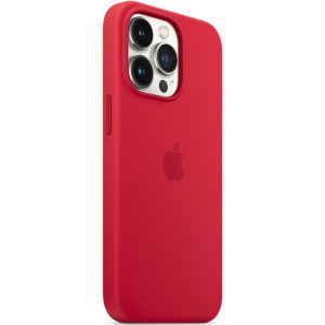 Apple Silikon-Case MagSafe iPhone 13 Pro Max - Rot