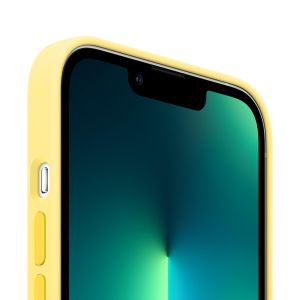 Apple Silikon-Case MagSafe für das iPhone 13 Pro Max - Lemon Zest
