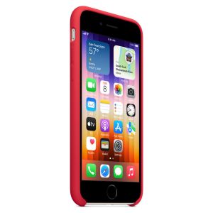 Apple Silikon-Case für das iPhone SE (2022 / 2020) / 8 / 7 - Red