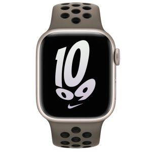 Apple Nike Sport Band für das Apple Watch Series 1-9 / SE - 38/40/41 mm - Olive Grey / Black