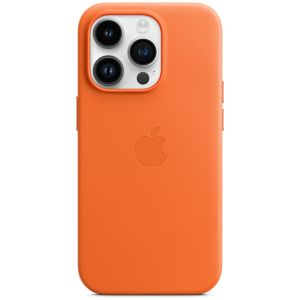 Apple Leder-Case MagSafe für das iPhone 14 Pro - Orange