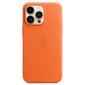 Apple Leder-Case MagSafe für das iPhone 14 Pro Max - Orange