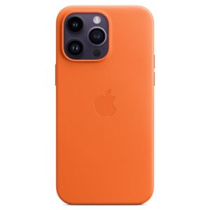 Apple Leder-Case MagSafe für das iPhone 14 Pro Max - Orange