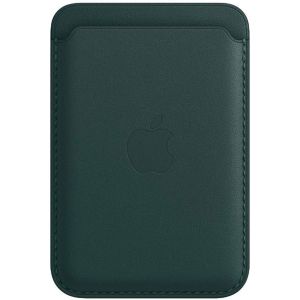 Apple Leather Wallet MagSafe (Apple Wallet 2nd generation) - Mit integrierter AirTag-Funktion - Forest Green