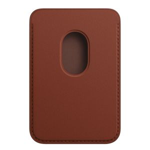 Apple Leather Wallet MagSafe (Apple Wallet 2nd generation) - Mit integrierter AirTag-Funktion - Umber