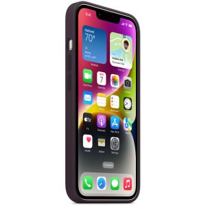 Apple Silikon-Case MagSafe für das iPhone 14 - Elderberry