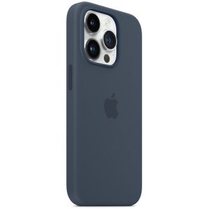 Apple Silikon-Case MagSafe für das iPhone 14 Pro - Storm Blue