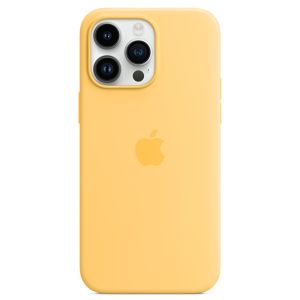 Apple Silikon-Case MagSafe für das iPhone 14 Pro Max - Sunglow