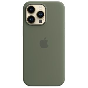 Apple Silikon-Case MagSafe für das iPhone 14 Pro Max - Olive