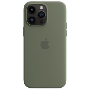 Apple Silikon-Case MagSafe für das iPhone 14 Pro Max - Olive