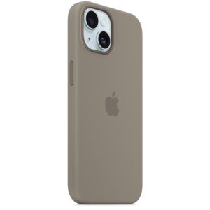 Apple Silikon-Case MagSafe für das iPhone 15 - Clay