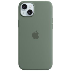 Apple Silikon-Case MagSafe für das iPhone 15 Plus - Cypress