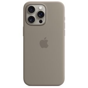 Apple Silikon-Case MagSafe für das iPhone 15 Pro Max - Clay
