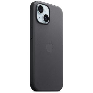 Apple FineWoven Back Cover MagSafe für das iPhone 15 - Schwarz