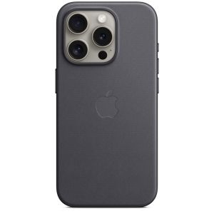 Apple FineWoven Back Cover MagSafe für das iPhone 15 Pro - Schwarz