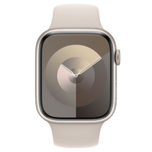 Apple Sport Band für die Apple Watch Series 1-9 / SE / Ultra (2) - 42/44/45/49 mm - Größe S/M - Starlight