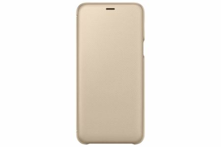 Samsung Goldfarbenes Wallet Cover Galaxy A6 Plus (2018)