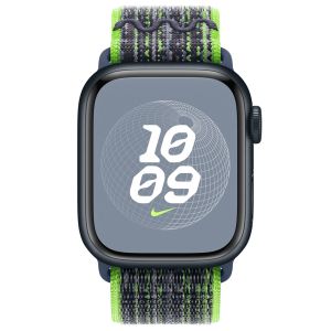 Apple Nike Sport Loop Band für die Apple Watch Series 1-9 / SE - 38/40/41 mm - Bright Green/Blue
