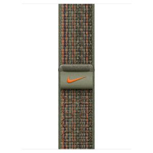 Apple Nike Sport Loop Band für die Apple Watch Series 1-9 / SE - 38/40/41 mm - Sequoia/Orange