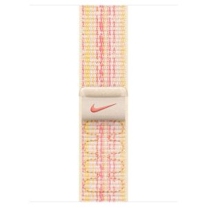 Apple Nike Sport Loop Band für die Apple Watch Series 1-9 / SE - 38/40/41 mm - Starlight/Pink