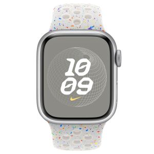 Apple Nike Sport Band für die Apple Watch Series 1-9 / SE - 38/40/41 mm - Größe S/M - Pure Platinum