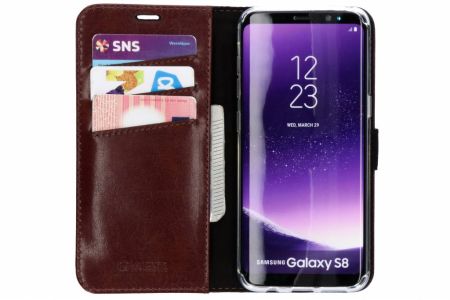 Valenta Klapphülle Leather Braun für das Samsung Galaxy S8