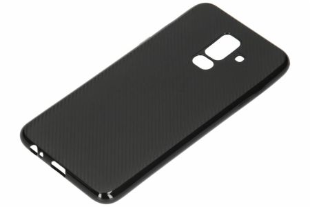 Carbon-Hülle Schwarz für das Samsung Galaxy A6 Plus (2018)