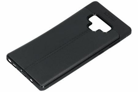 Leder Silikon-Case Schwarz für das Samsung Galaxy Note 9