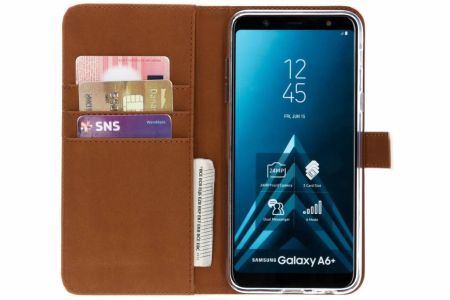 Luxus TPU Klapphülle Weiß Samsung Galaxy A6 Plus (2018)