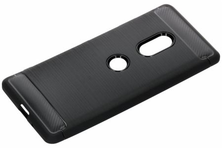 Brushed TPU Case Schwarz für das Sony Xperia XZ3