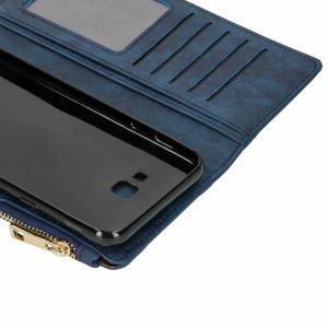 Luxuriöse Portemonnaie-Klapphülle Blau Samsung Galaxy J4 Plus