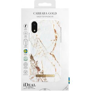 iDeal of Sweden Carrara Gold Fashion Back Case für das iPhone Xr