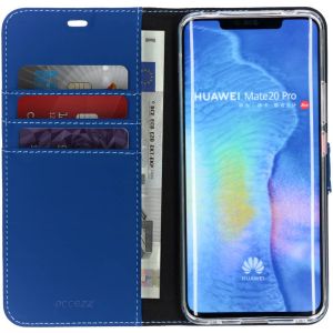 Accezz Wallet TPU Klapphülle Blau für das Huawei Mate 20 Pro