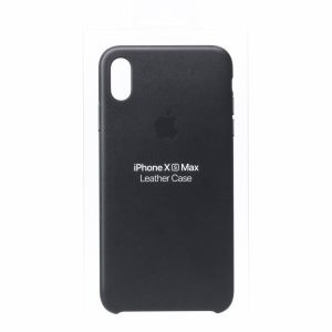 Apple Leder-Case Schwarz für das iPhone Xs Max