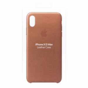 Apple Leder-Case Braun für das iPhone Xs Max