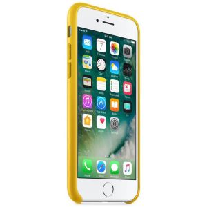 Apple Leder-Case Gelb für das iPhone SE (2022 / 2020) / 8 / 7